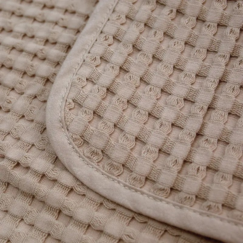 Lulujo Waffle Blanket (100cm x 80cm) Sand