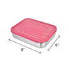 LunchBots Large Trio Bento Lunchbox Pink