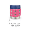 LunchBots Thermal Dots Food Jar 8oz Pink