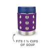 LunchBots Wide Thermal Dots Food Jar 12oz Purple