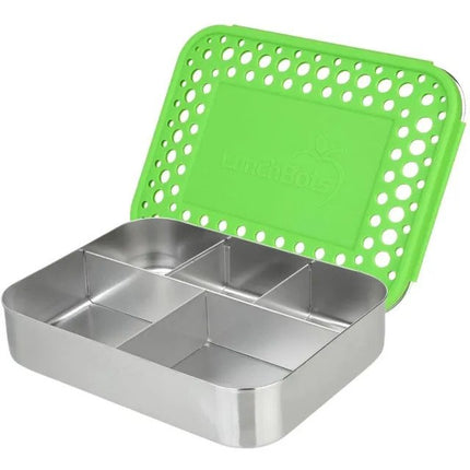 LunchBots Large Cinco Bento Lunchbox Green