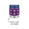 LunchBots Thermal Dots Food Jar 8oz Purple