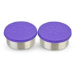 LunchBots Stainless Steel Dip Pots 2.5OZ (2pack) Purple