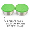 LunchBots Stainless Steel Dip Container 4.5OZ (2Pack) Green