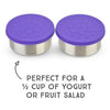 LunchBots Stainless Steel Dip Container 4.5OZ (2Pack) Purple