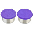 LunchBots Stainless Steel Dip Container 4.5OZ (2Pack) Purple