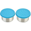 LunchBots Stainless Steel Dip Pots 4.5OZ set of 2 Aqua