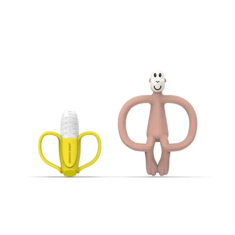 Matchstick Monkey Banana & Monkey Gift Set Dusty Pink (3M Plus)