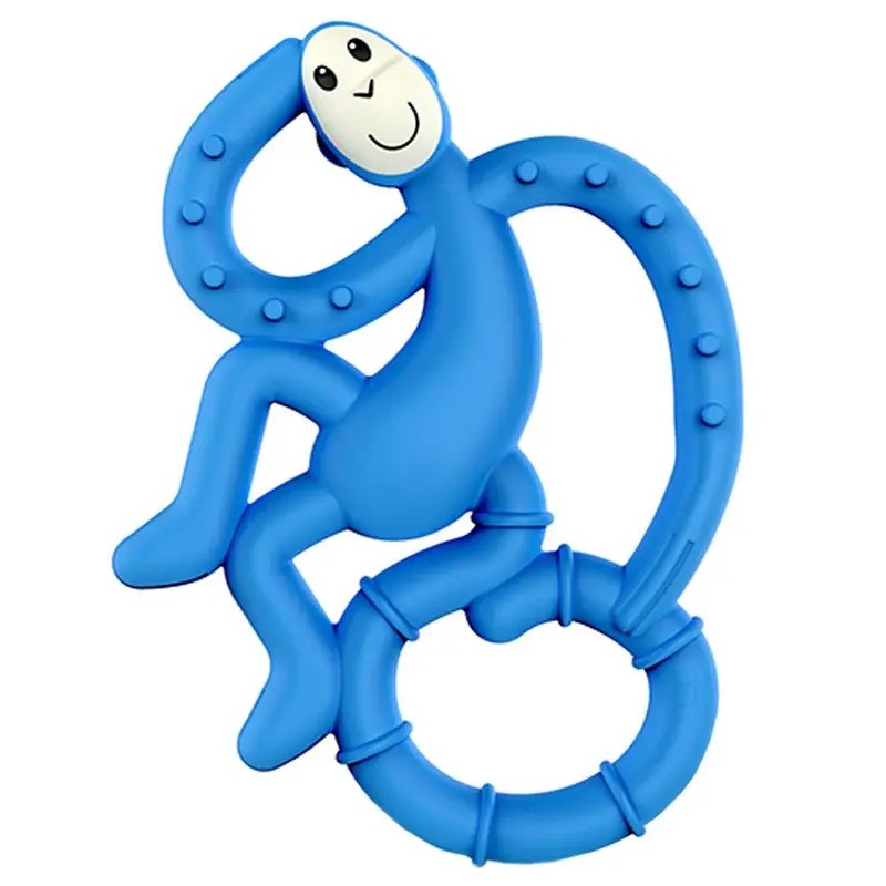 Matchstick Monkey Mini Monkey Teether Blue