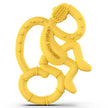 Matchstick Monkey Mini Monkey Teether Yellow