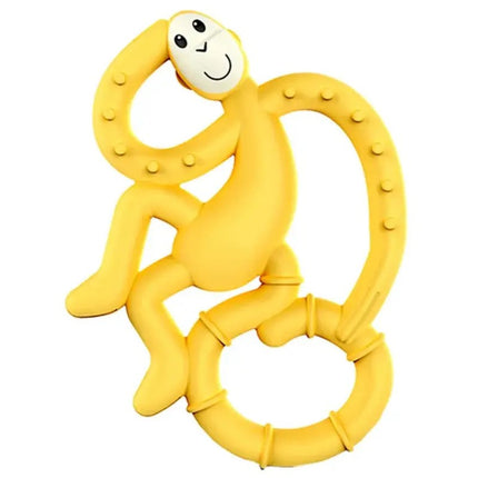 Matchstick Monkey Mini Monkey Teether Yellow