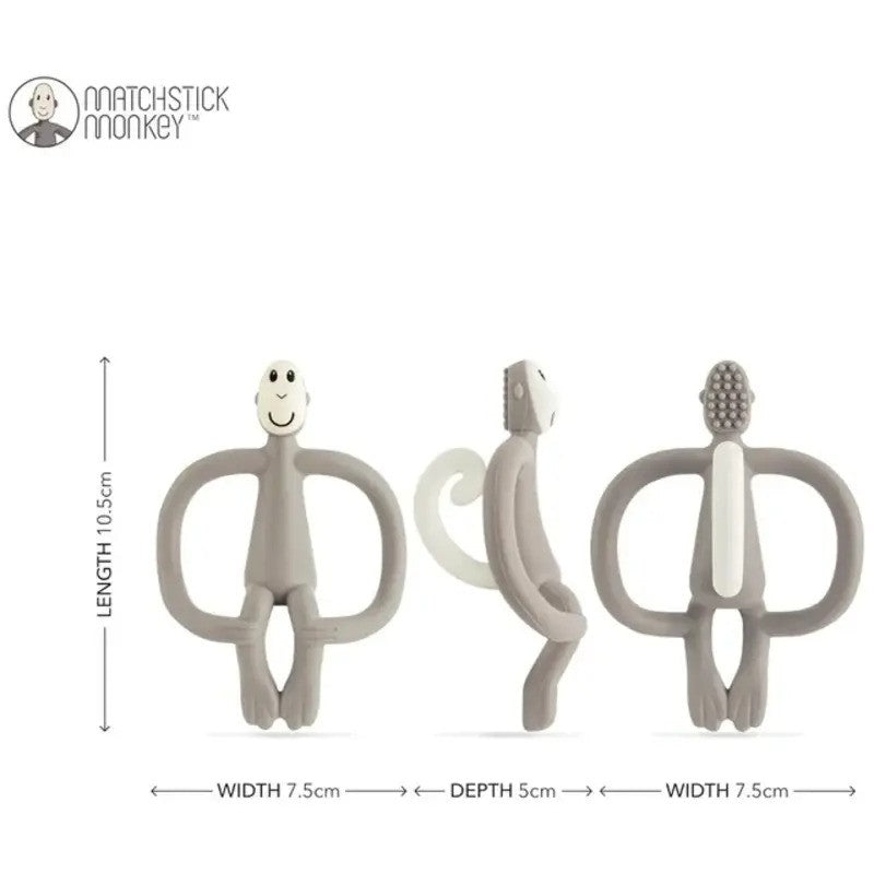 Matchstick Monkey Original Teething Toy Grey
