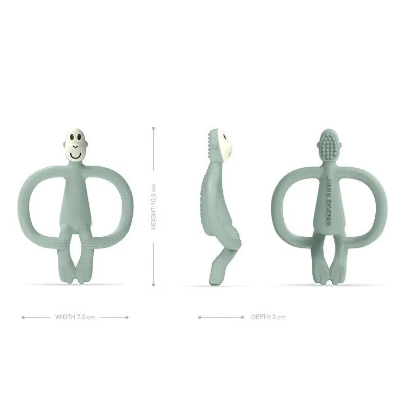 Matchstick Monkey Teether No Tail Mint Green