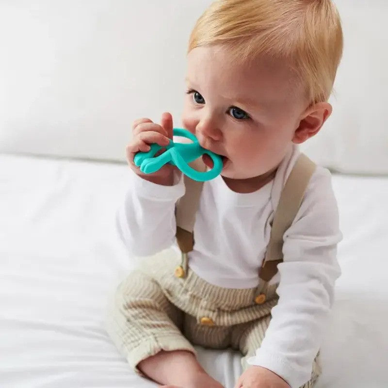 Matchstick Monkey Teether Toy No Tail Green (3M Plus)