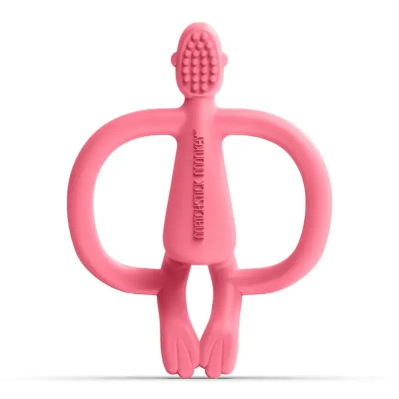 Matchstick Monkey Teether Toy No Tail Pink (3M Plus)