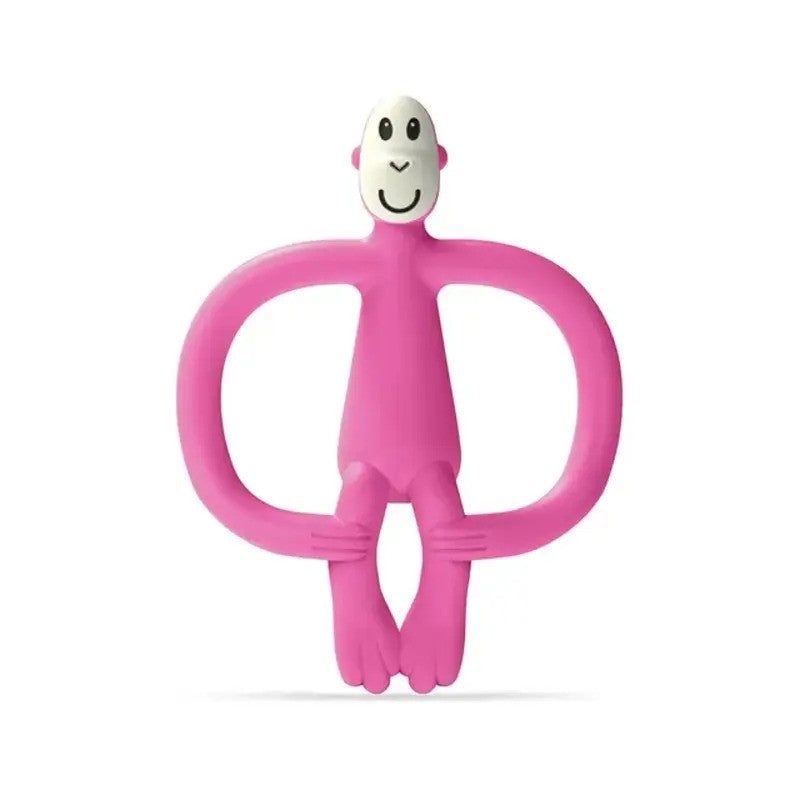 Matchstick Monkey Teether Toy No Tail Pink (3M Plus)