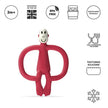 Matchstick Monkey Teether Toy No Tail Red (3M Plus)