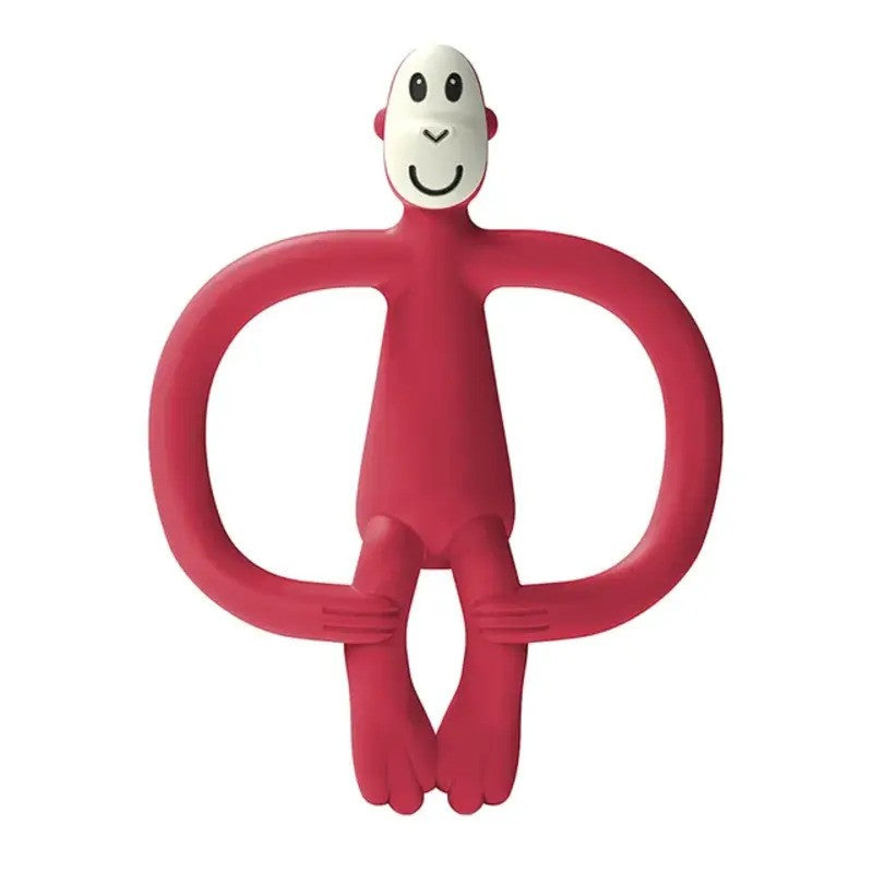 Matchstick Monkey Teether Toy No Tail Red (3M Plus)