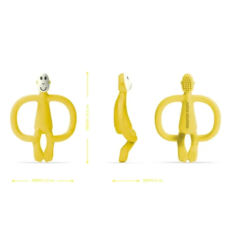 Matchstick Monkey Teether Toy No Tail Yellow (3M Plus)