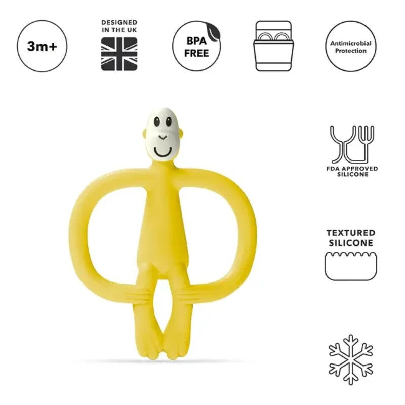 Matchstick Monkey Teether Toy No Tail Yellow (3M Plus)