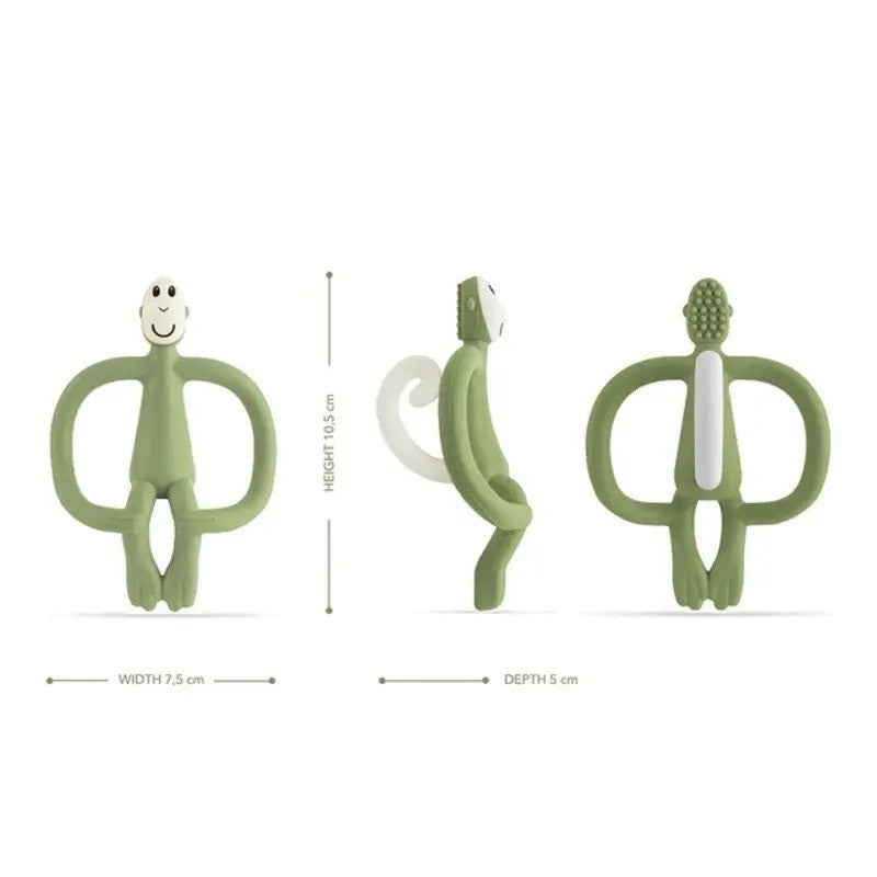 Matchstick Monkey Teething Olive Green (3M Plus)