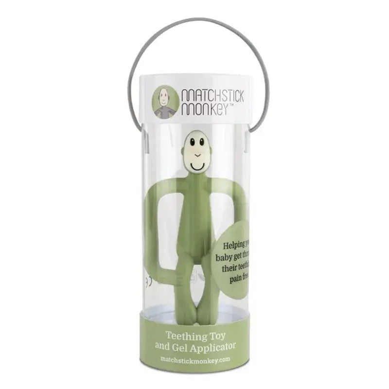 Matchstick Monkey Teething Olive Green (3M Plus)