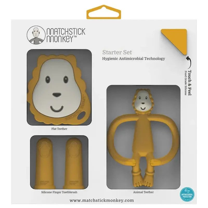 Matchstick Monkey Teething Starter Set Lion
