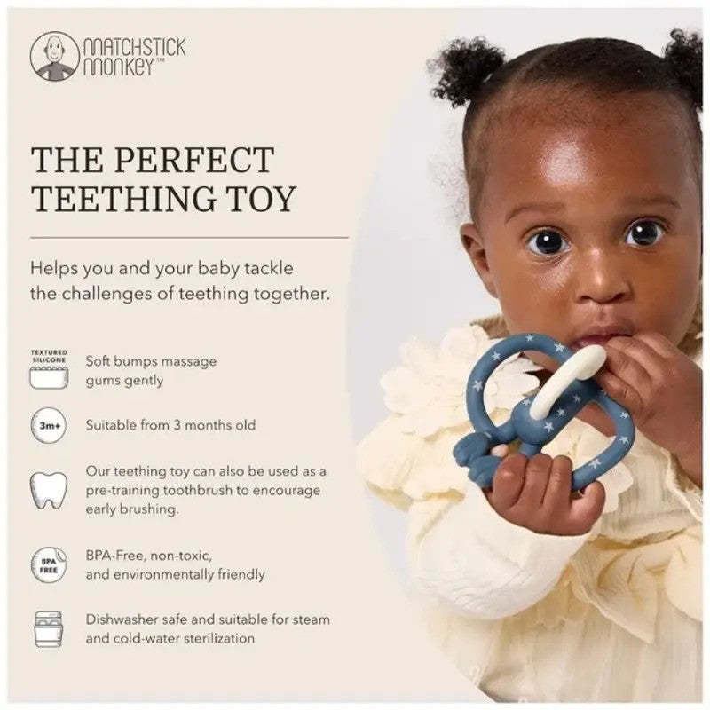 Matchstick Monkey Teething Toy Little Stars (3M-Plus)