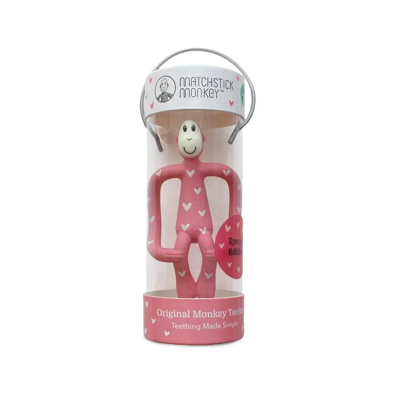 Matchstick Monkey Teething Toy Love Hearts (3M-Plus)