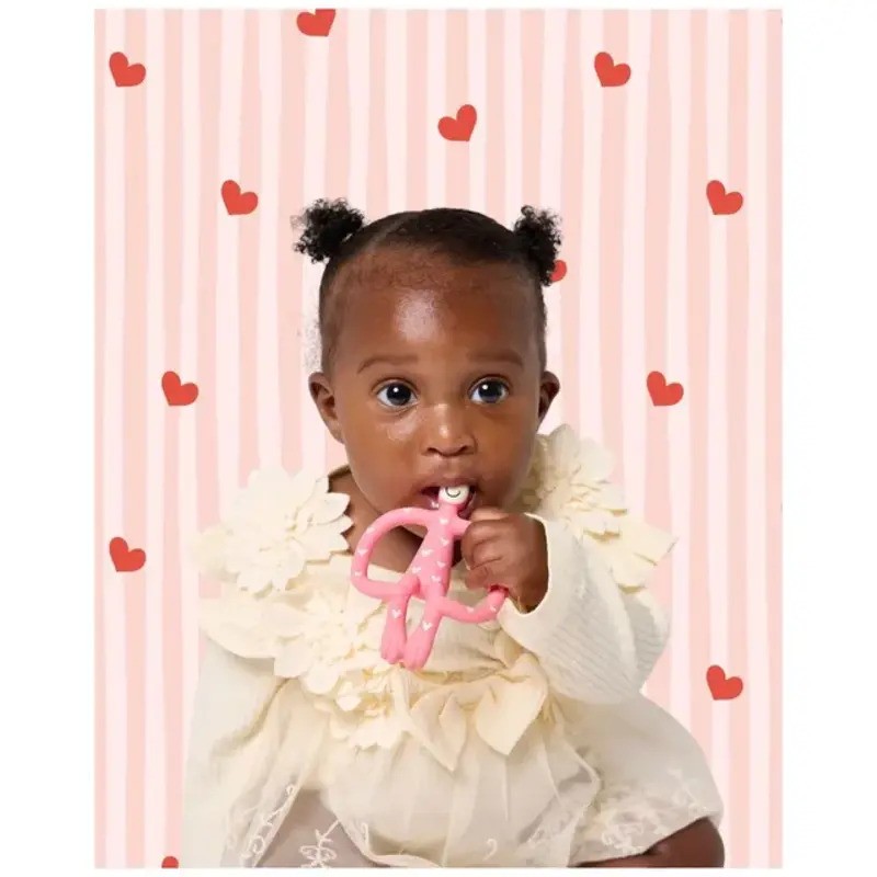 Matchstick Monkey Teething Toy Love Hearts (3M-Plus)
