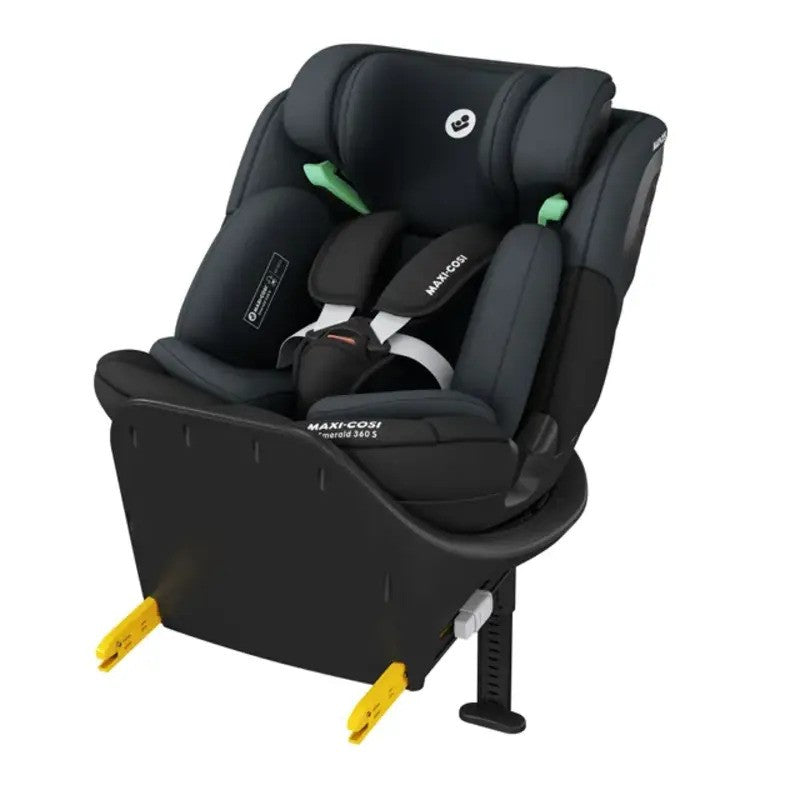 Maxi Cosi Emerald 360S Car Seat & Base Dual Tone Grey Black