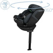 Maxi Cosi Emerald 360S Car Seat & Base Dual Tone Grey Black