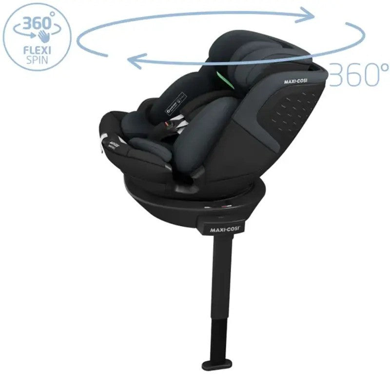 Maxi Cosi Emerald 360S Car Seat & Base Dual Tone Grey Black