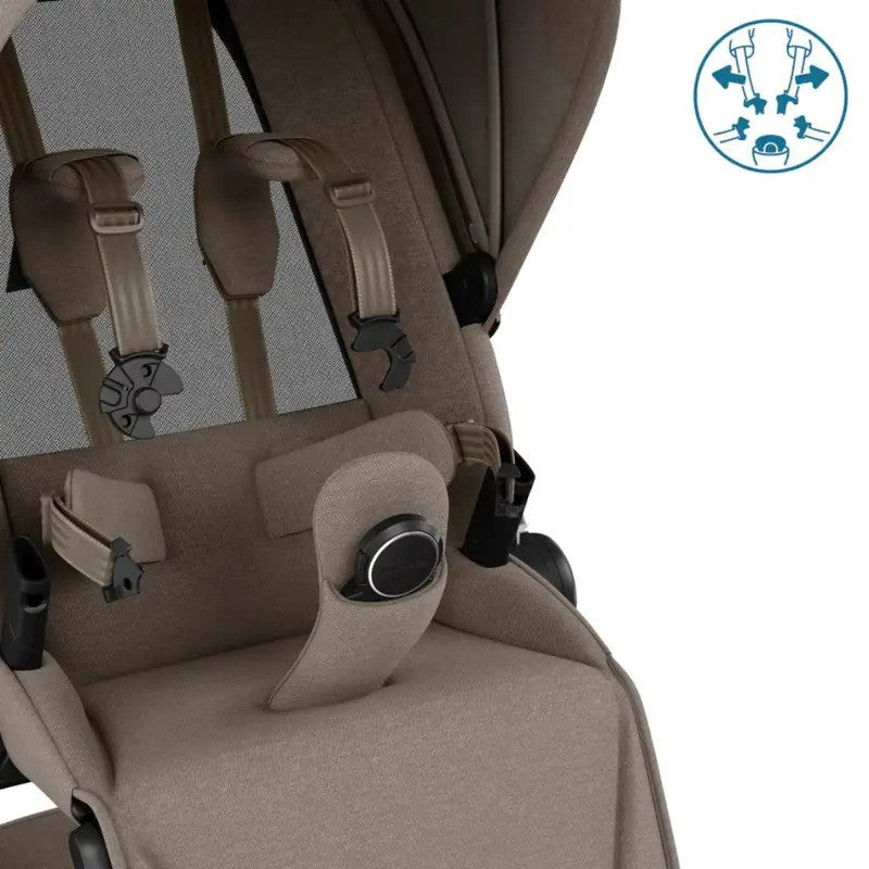 Maxi Cosi Fame Stroller w/Bassinet Twillic Truffle