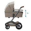 Maxi Cosi Fame Stroller w/Bassinet Twillic Truffle