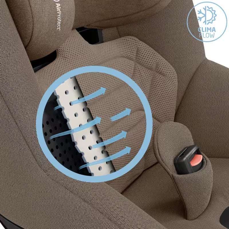 Maxi Cosi MICA 360 PRO I-Size Car Seat & Base Authentic Truffle (Birth-4yrs)