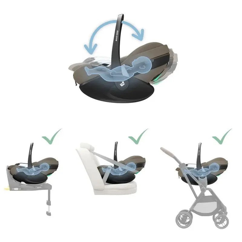 Maxi Cosi Pebble 360 Pro2 Car Seat Twillic Truffle