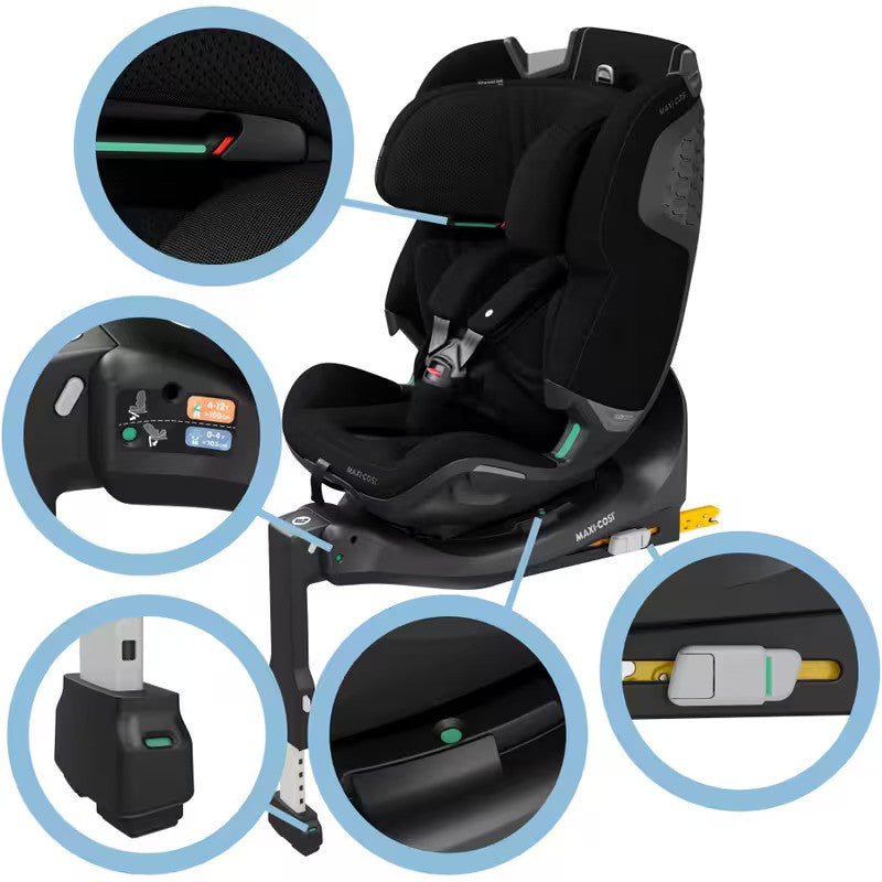 Maxi Cosi Emerald 360 Pro Car Seat Authentic Black