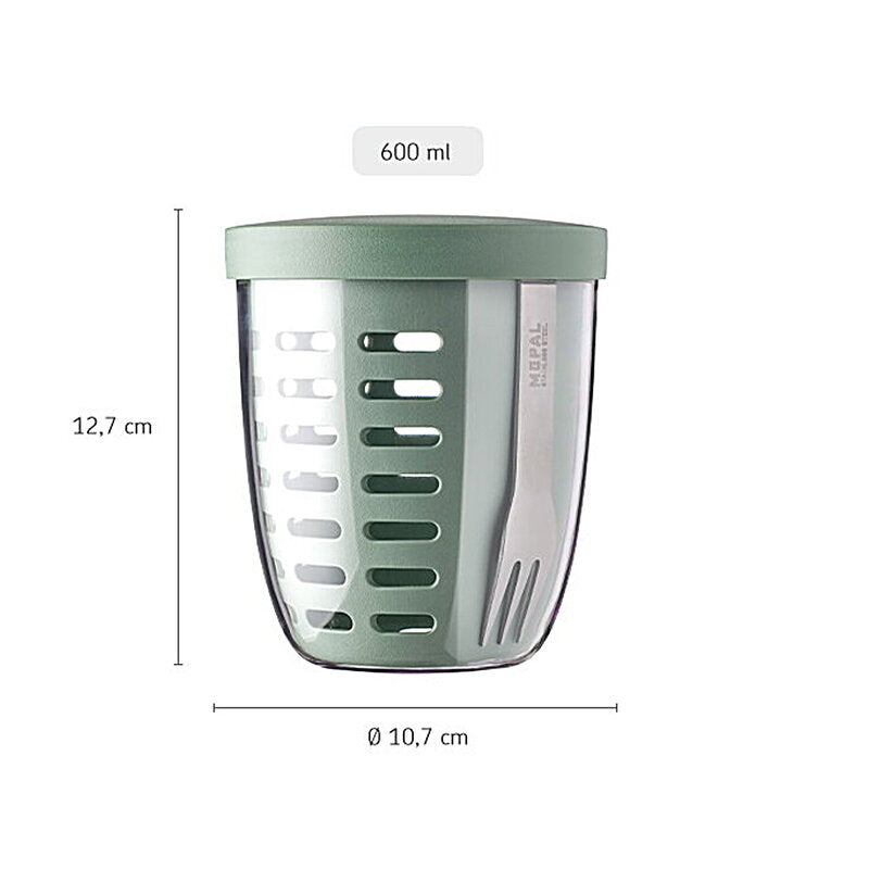 Mepal Fruit & Veggie Pot 600ML Nordic Red