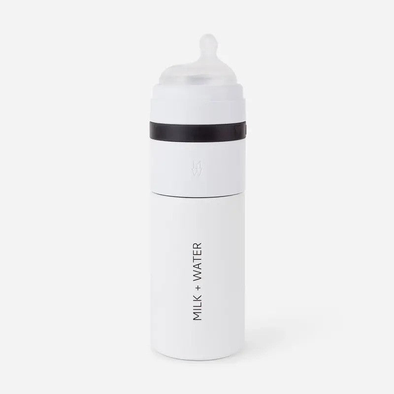 Milk + Water Insulated Bottle 9oz Medium Flow Arctic White