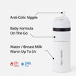 Milk + Water Insulated Bottle 9oz Medium Flow Arctic White
