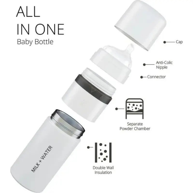 Milk + Water Insulated Bottle 9oz Medium Flow Dusty Pink