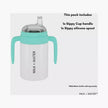 Milk + Water Sippy Cup Handles (6m-Plus) Spout Grass Green