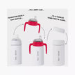 Milk + Water Sippy Cup Handles (6m-Plus) Spout Pinky Red