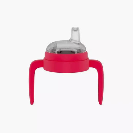 Milk + Water Sippy Cup Handles (6m-Plus) Spout Pinky Red