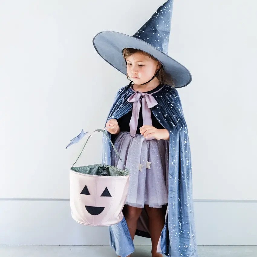 Mimi & Lula Beatrix Bow Witches Cape Grey (Age:3Yrs - Plus)