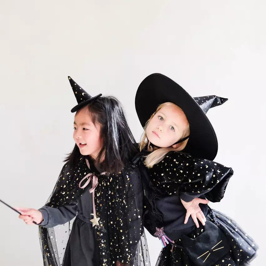 Mimi & Lula Lux Large Witches Hat Black (Age:3Yrs - Plus)