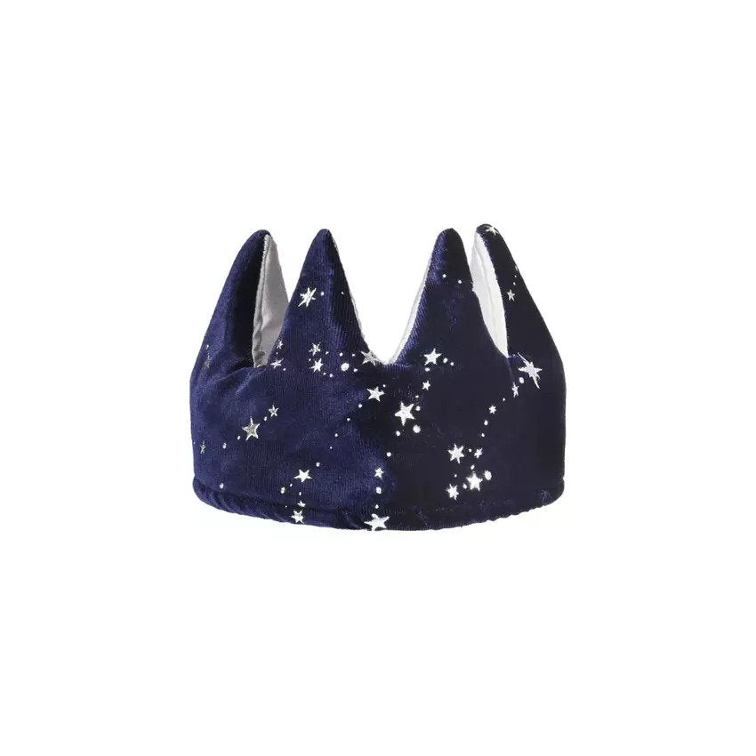 Mimi & Lula Mystical Velvet Small Crown Navy (Age:3Yrs - Plus)