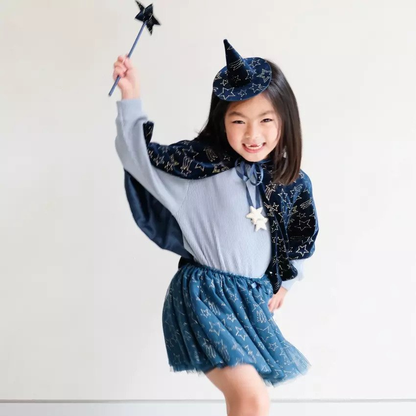 Mimi & Lula Small Witches Hat Star Teal (Age: 3Yrs Plus)