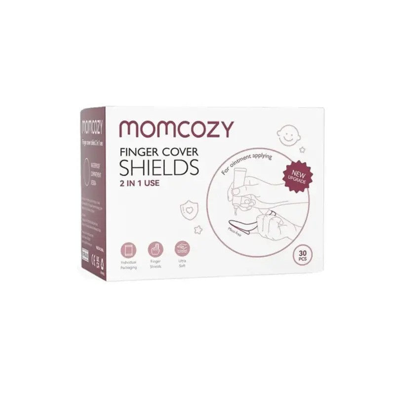 Momcozy Finger Cover Shields 2-in-1 White (30pcs)
